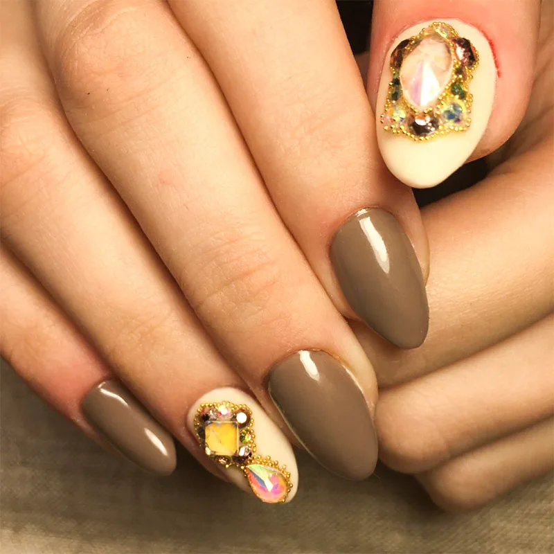 12 сетки с острым дном 3D AB красочные прозрачные стразы смешанного размера для