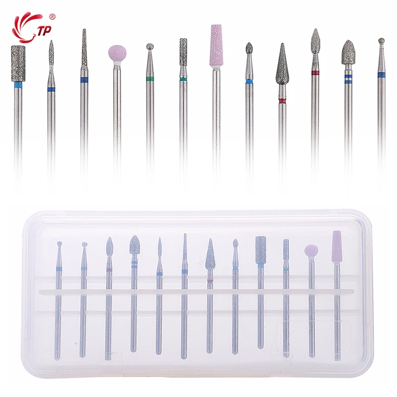 Набор Алмазных фрез для ногтей TP 1 электрическая фреза вращающиеся пилки