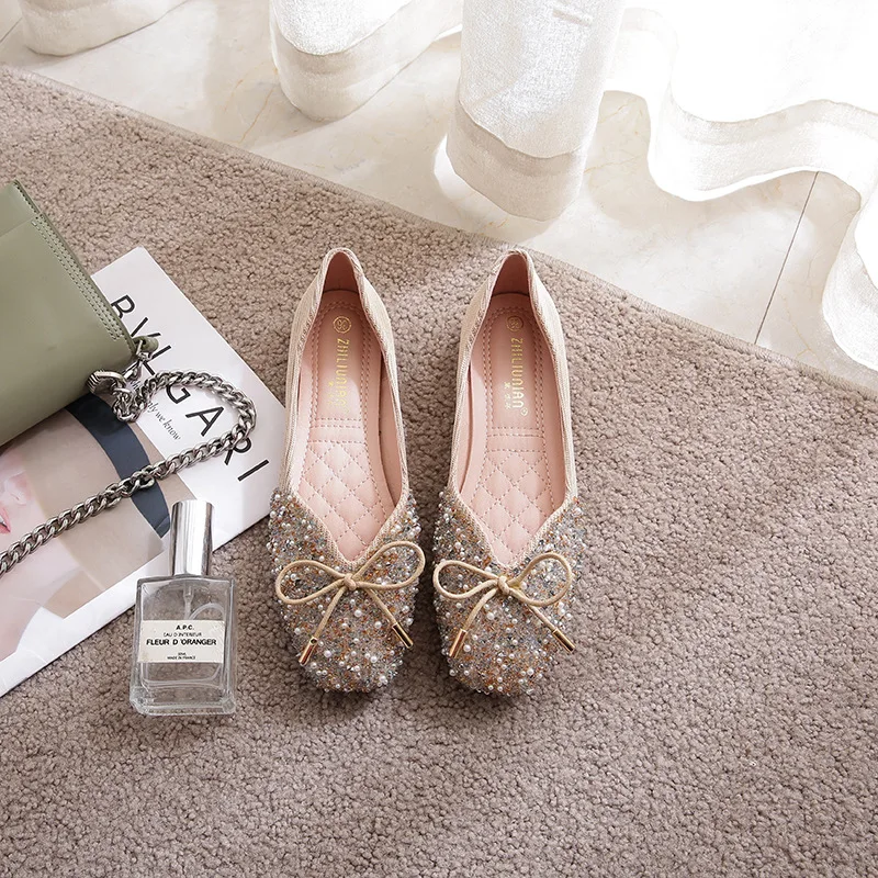 

Boat Shoe Shallow Mouth Casual Female Sneakers 2021 Fashion Women's Flats Square Toe Slip-on New Modis Dress Moccasin Slip On So