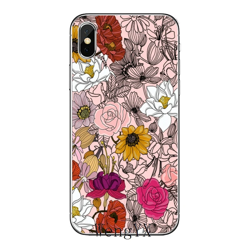 Мягкий чехол для телефона с лепестками цветов pintado Xiaomi Mi 9 9T CC9 CC9E 8 SE Pro A2 Lite 6X 5 4 A3 A1