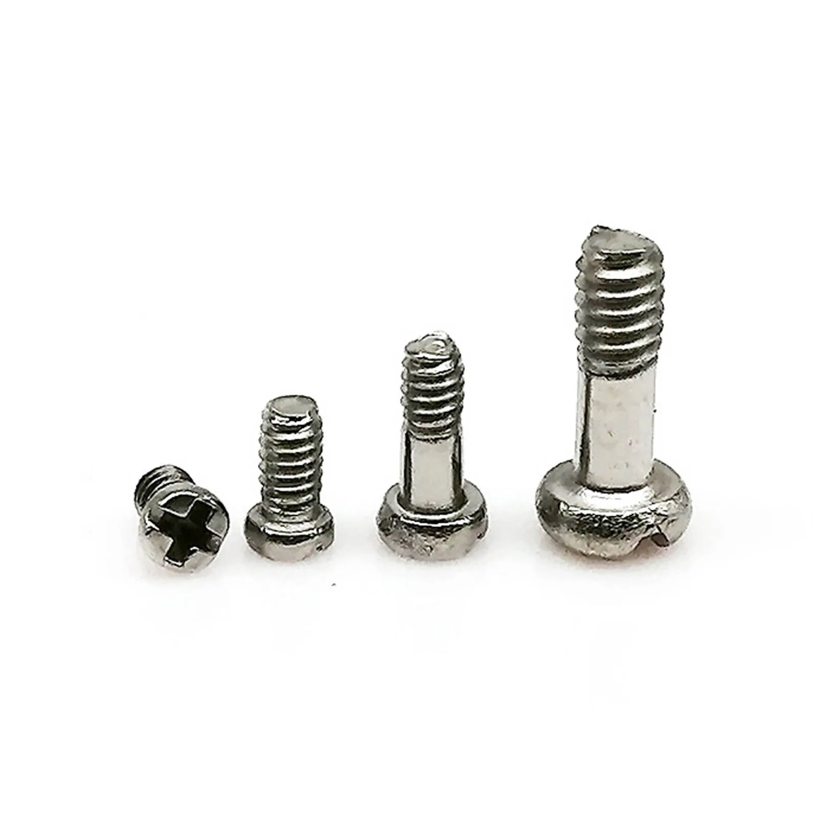 50pcs M1.4 M2 Stainless Steel Precision Cross Slotted Phillips Pan Round Head Bolt Screw for Mobile Phone Glasses Watch Repair - купить по
