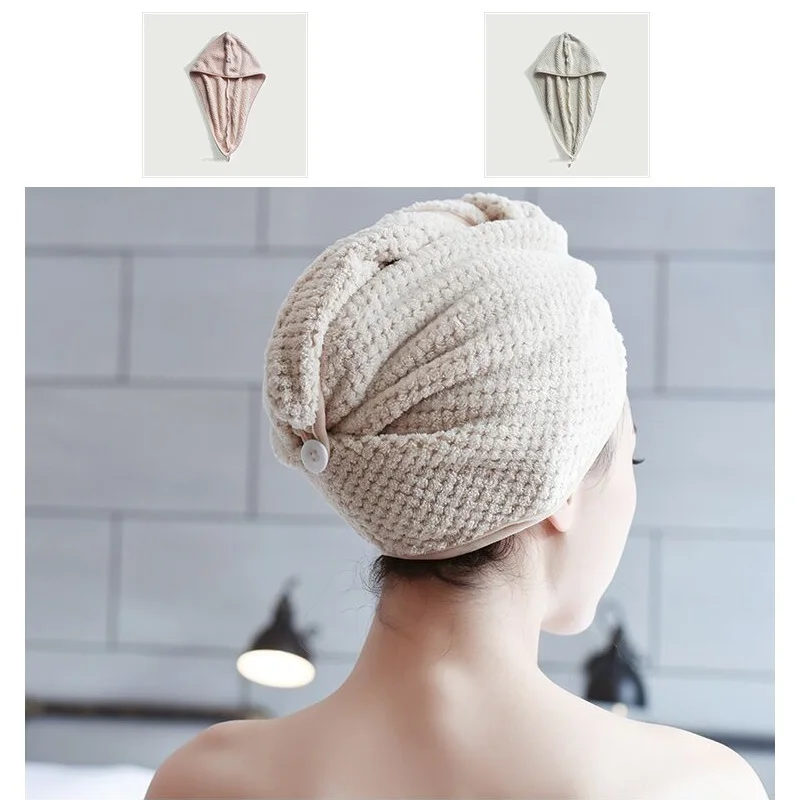 Супермикрофибра волос быстросохнущее полотенце шапочка для ванной голову