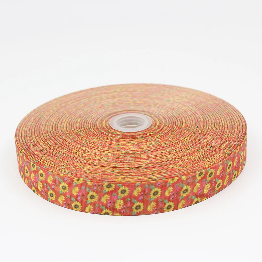 21913 корсажная лента в виде подсолнуха с индивидуальным логотипом печатная для