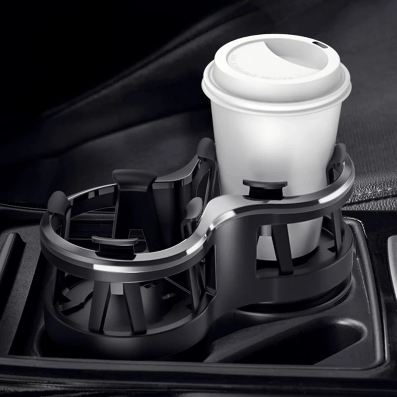 

1PC Multi-Functional Car Mounted Glass Rack Modified Fixed Car Put Glass Ash Tray Rack Car ABS For Tea Cup Saucer Drink Holder