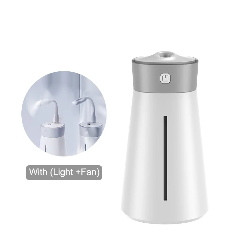 White 2 Baseus увлажнитель воздуха диффузор Difusor Humidificador для дома и офиса автомобильный Ароматический диффузор увлажнитель воздуха с цветным вентилятором светильник - Цвет: White 2