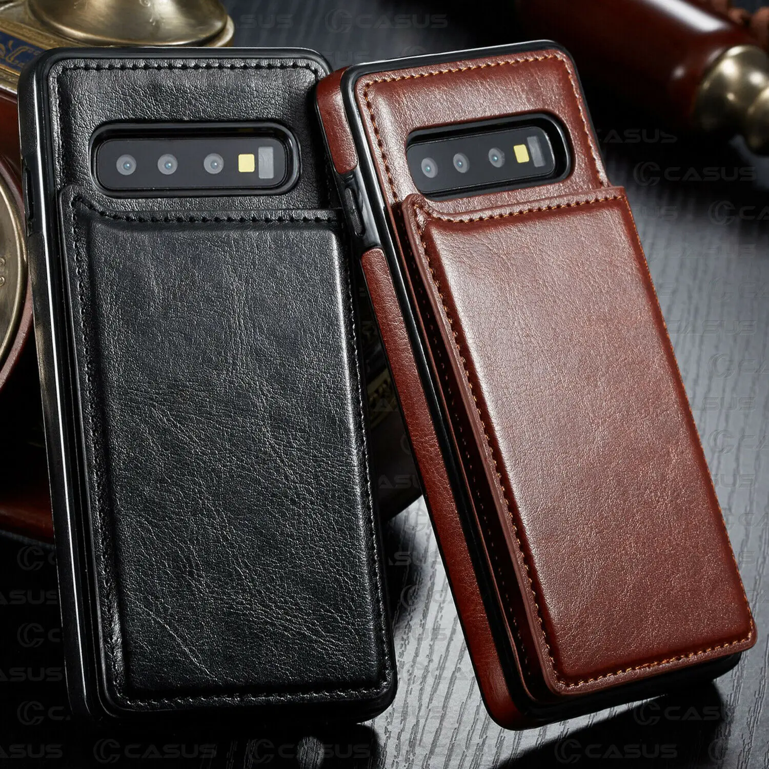 

Leather Wallet Magnet Flip Case For Samsung Galaxy Note 10 Plus Card Slot Cover For Samsung Galaxy S10 S9 S8 Plus Note 8 9 case