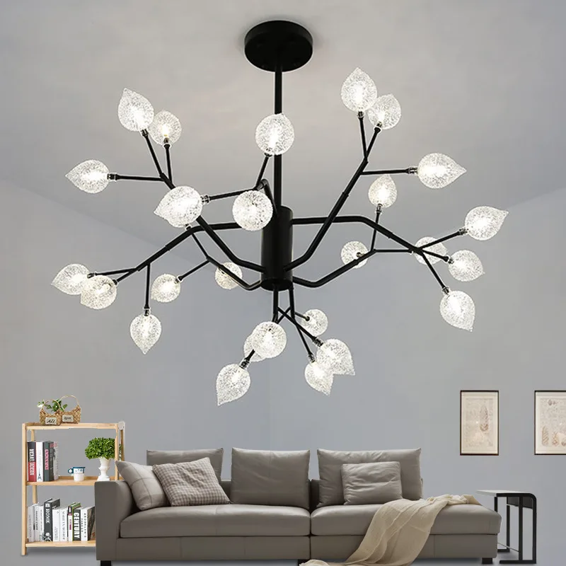 

2021 Современная Подвесная лампа в скандинавском стиле, светодиодная креативная индивидуальная Люстра для ресторана, шар, молекулярная ламп...