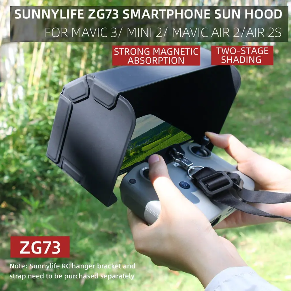 

Sun hood Remote Control Cover Sun Shade Phone Monitoring For DJI Mavic Mini 2/ Mavic Air 2/ Air 2S Controller Sun Hood