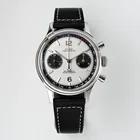 Часы SEAKOSS Seagull 1963, 38 мм, светящиеся часы с хронографом Sugess, механические часы Panda Pilot, ST1901 механизм, s-образный сапфир