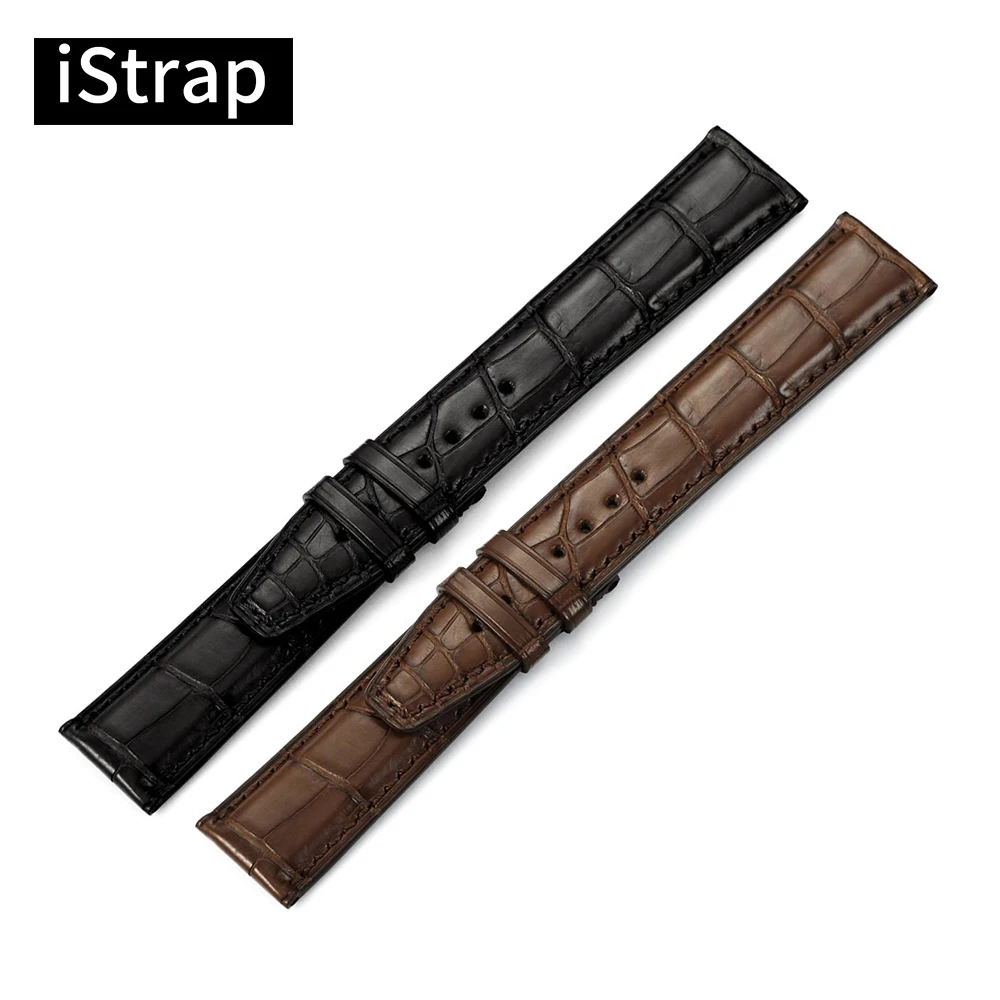 Ремешок iStrap 20 мм 21 22 черный коричневый высококачественный ремешок для часов из