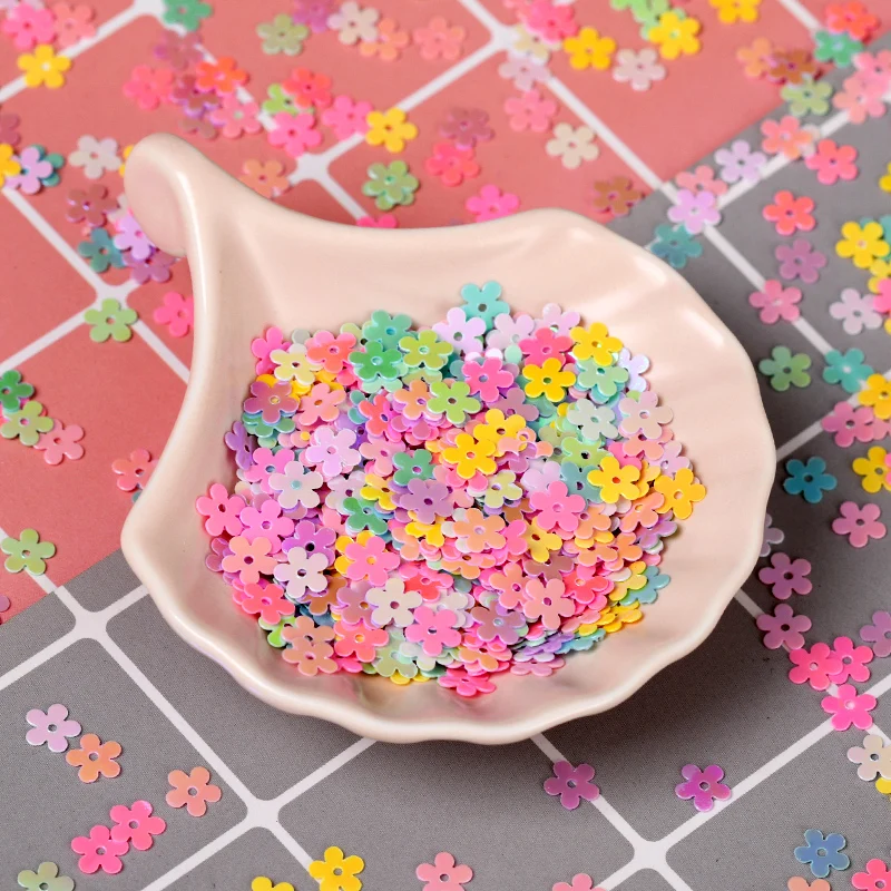 

20g/Bag Mix Flower 7mm PVC Confetti Glitter Sequins For Crafts Nail Art Decoration Paillettes Sequin DIY Sewing Accessories Gir