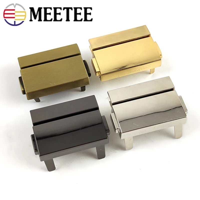 2/4 шт Meetee прямоугольные металлические нажимные замки женская сумка пружинный