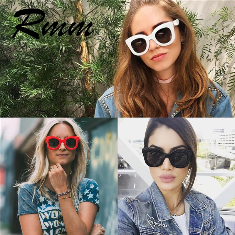 

RMM New Fashion European large Cat Eye Sunglasses women Gradiente Cat Eye Shades brand Sunglasses For women