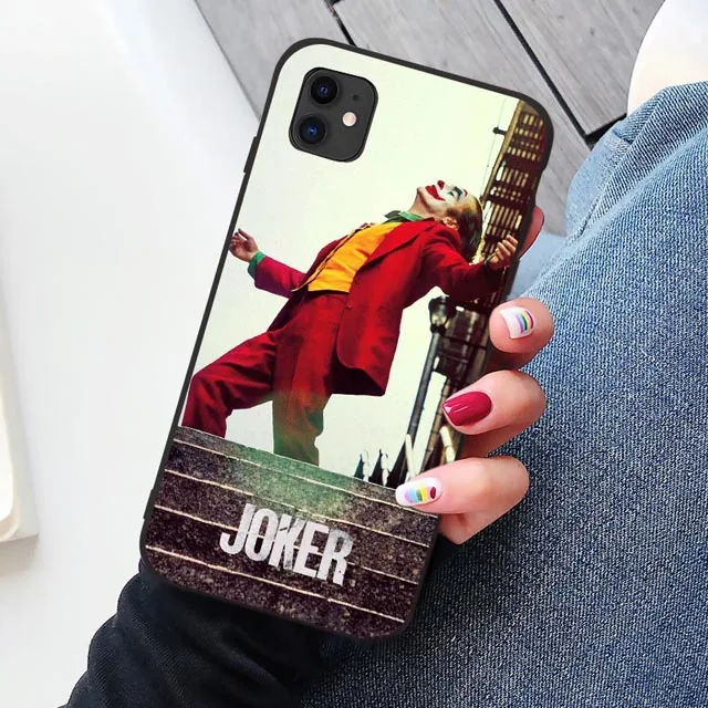 Черный Joker Joaquin Phoenix movie TPU Мягкий резиновый чехол для телефона чехол для iPhone 11 Pro Max 6 6S 7 7plus 8 8Plus X XS MAX XR - Цвет: B Joker 5