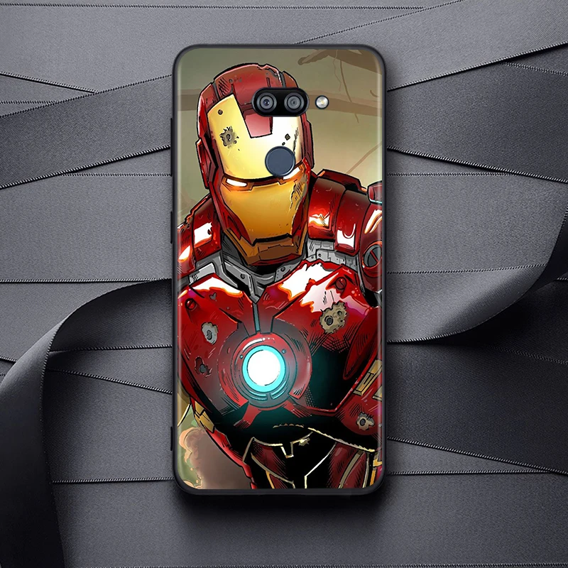 

Marvel iron man Cartoon for LG G8 G8S G8X V30 V35 V40 V50 V60 ThinQ Q60 K40 K50 K30 K41 K51 K61 K71 K92 S P Black Phone Case