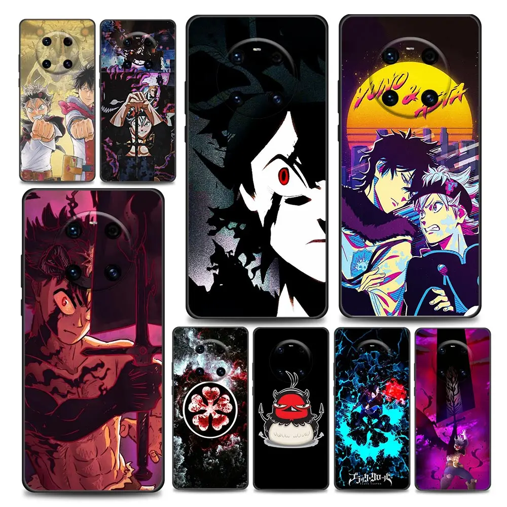 

Manga Anime Black Clover Phone Case for Huawei Y6 7 9 5p 6p 8s 8p 9a 7a Mate 10 20 40 Lite Pro Plus RS Soft Silicone Cover