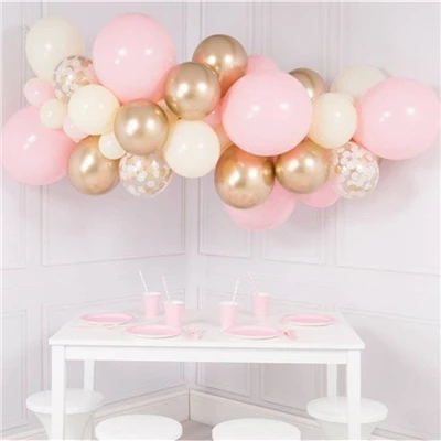 30pcs Mixed White Chrome Gold Confetti Balloons Birthday Party Decoration Kids Adult Air Ball Graduation Party Globos Balloons