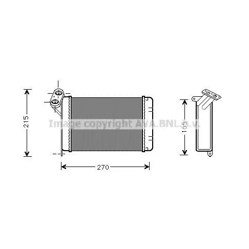 Радиатор отопителя BMW E30 1.6 2.5/2.4D 82 94 AVA QUALITY COOLIN|Диски колёсные| |