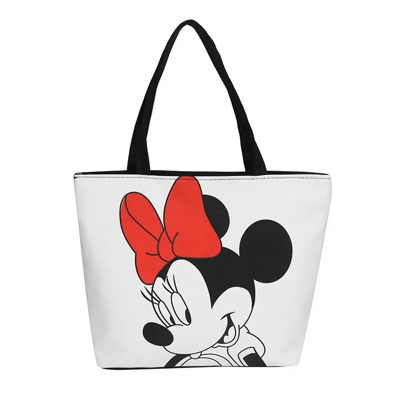 

Disney Shoulder Bag Women Cartoon Mickey Mouse Large Capacity Handbag Girl Hand Cross-Body Bag Fashion Gift