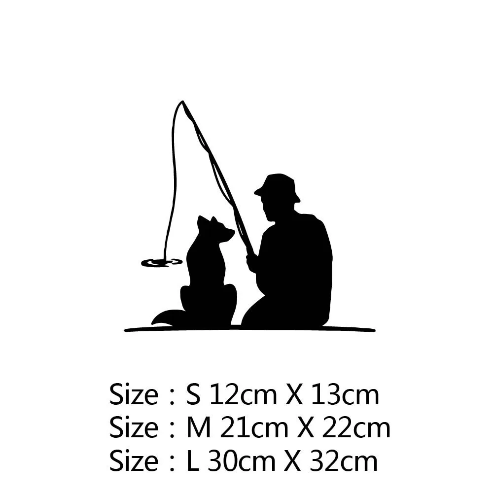 

New Design GO FISHING Auto Sticker Creative Auto Decorative Decals Car Door Handle Vinyl Car Body Decals kk 12cm x 13cm