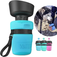 520ml pet portable dog water bottle foldable dog travel water bottle outdoor dog water bowl drinker drinking water cup dispenser