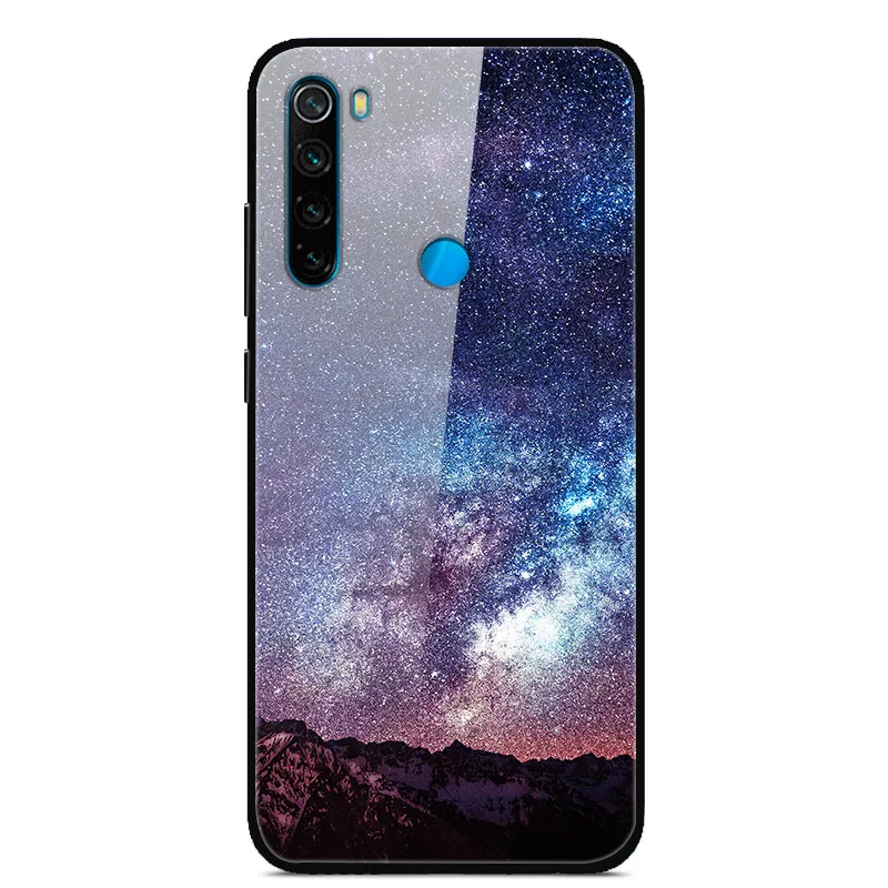24 Для Xiaomi Redmi Note 8 T чехол из закаленного стекла жесткий чехол для телефона для Xiaomi Redmi Note 8 T Задняя крышка Redmi Note8T 8 T мягкий бампер - Color: 24