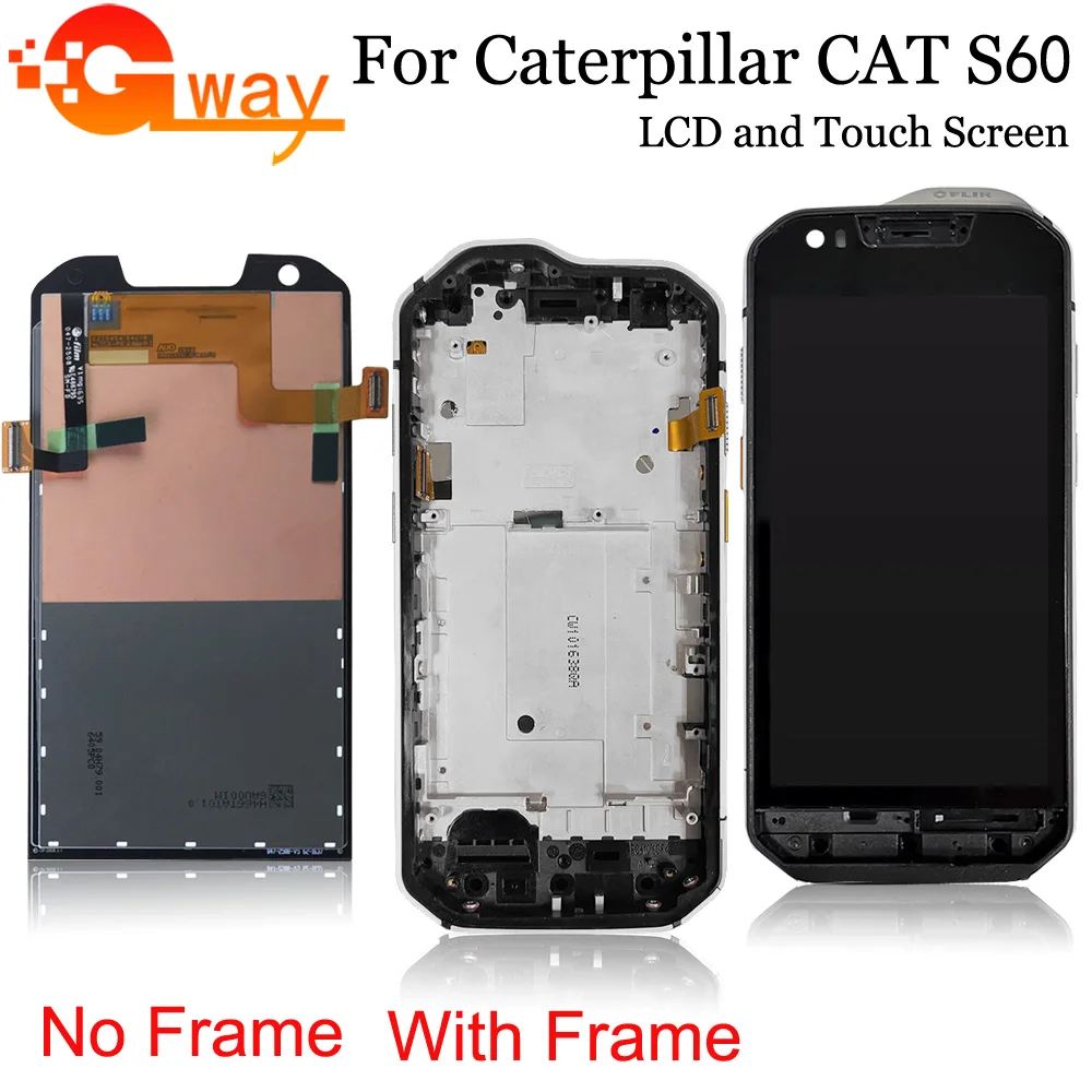 4 7 дюймовый ЖК дисплей для гусеницы CAT S60 + кодирующий преобразователь сенсорного