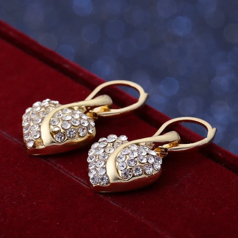 Привлекательные ювелирные наборы с любовным сердцем свадебные комплекты