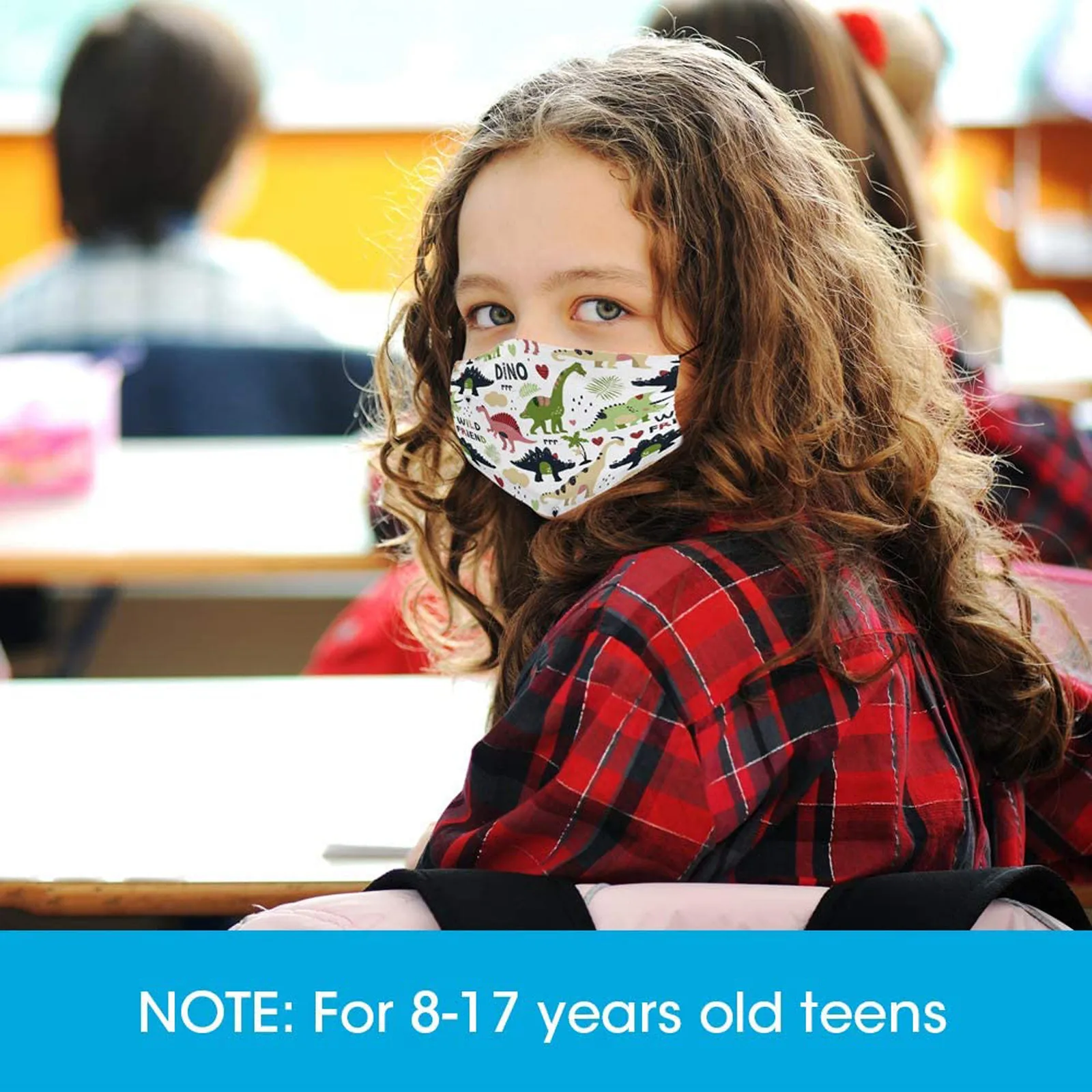 5 шт. Детские Многоразовые защитные маски для лица с мультяшным принтом |