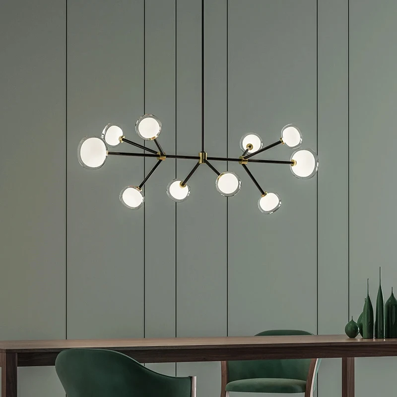 

nordic hanging ceiling lamps glass living room Home Decoration E27 Light Fixture deco chambre luminaria pendente