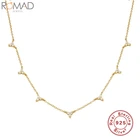 Цепочка женская из серебра 925 пробы, с треугольным лепестком и листьями