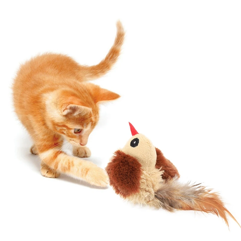 Домашние животные кошачья интерактивная игрушка электронная пищащая плюшевая