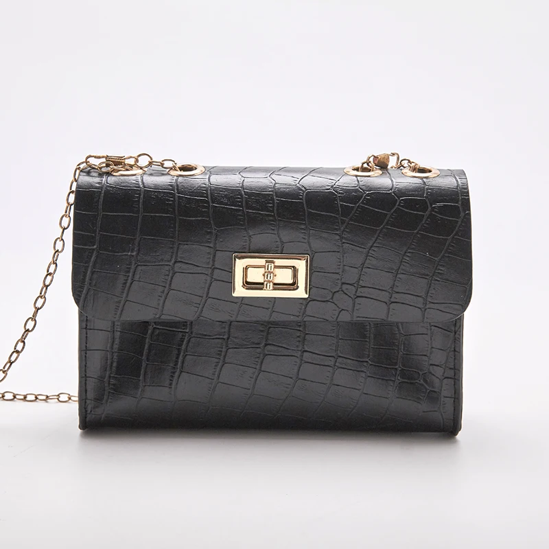 

2020 New Fashion Small Square Bag Women's Designer Simple Handbag High-quality PU Leather Chain Mobile Phone Shoulder Bags #30