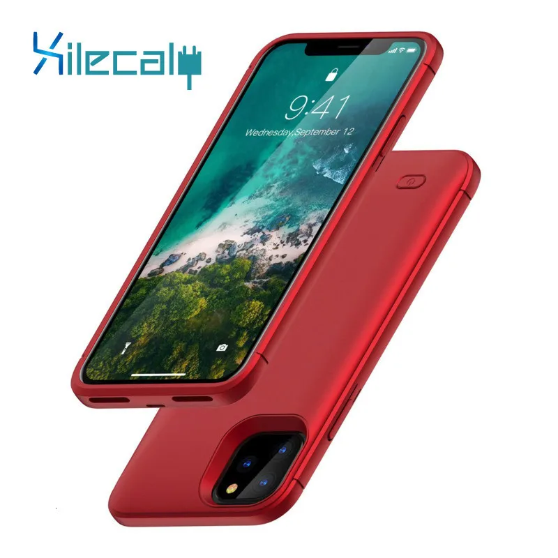 Для iphone 11 Pro Max, чехол для зарядного устройства, 6000 мА/ч, внешний аккумулятор, чехол, ультра тонкий внешний резервный аккумулятор, чехол для зарядки для iphone 11