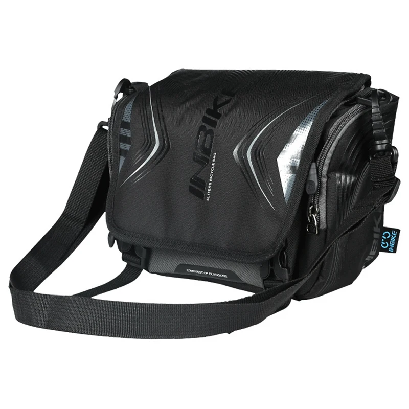 

INBIKE Waterproof Bike Bag Large Capacity Handlebar Front Tube Bag Bicycle Pocket Shoulder Backpack Cycling Bike Accessories