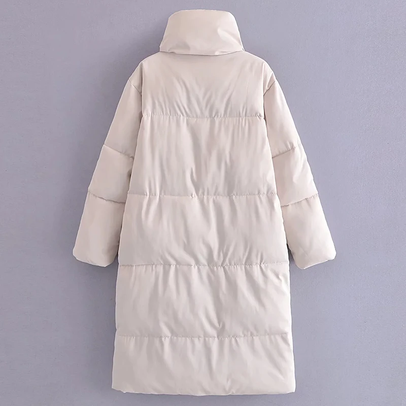 Women Solid Color Parka Coats Casual Warm Button Up Long Sleeve Coat Pockets Female Winter Long Thick Padded Elegant Overcoats