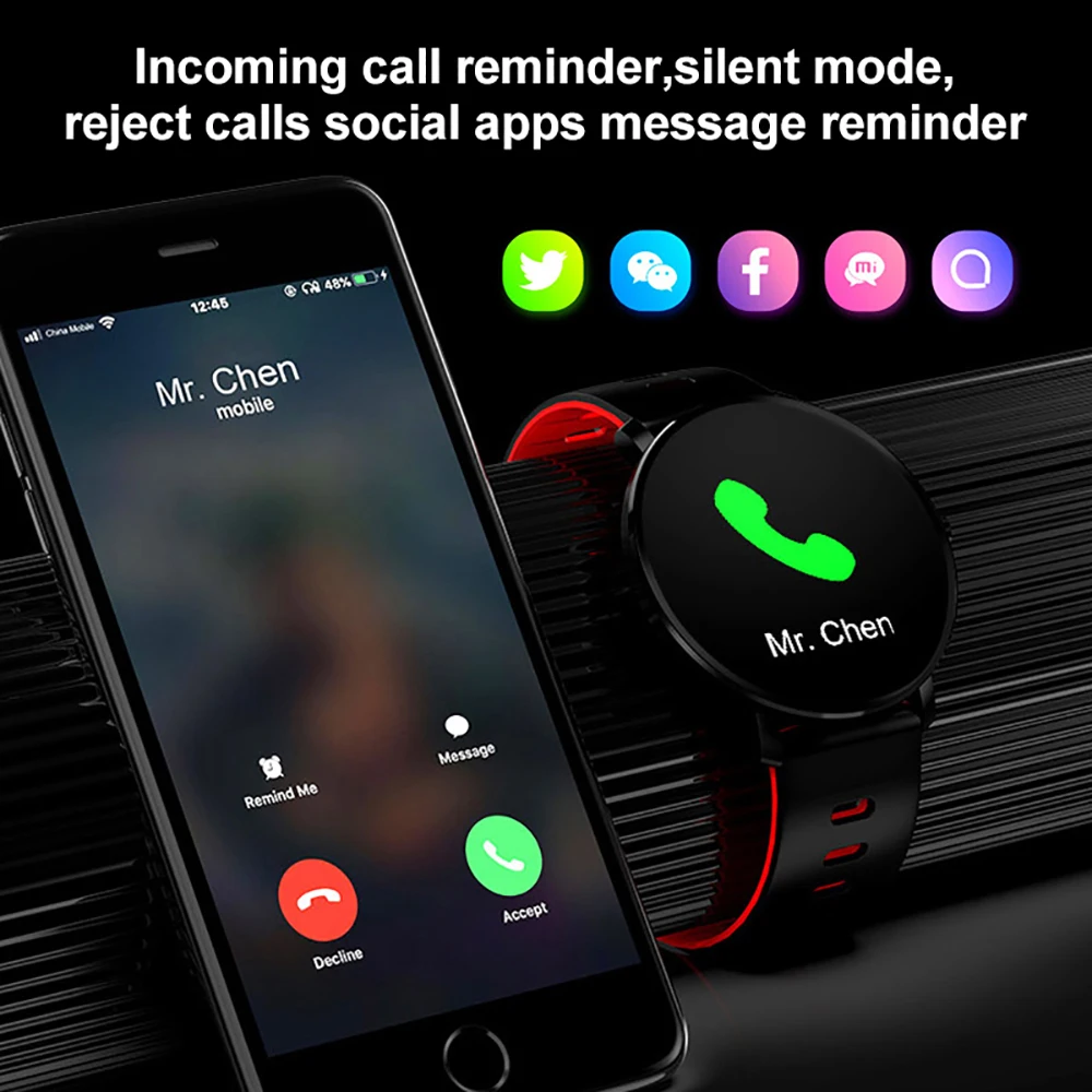 Bluetooth Смарт-часы IP68 водонепроницаемый красочный полный сенсорный экран для сердечного ритма кровяное давление кислородный монитор умный Браслет