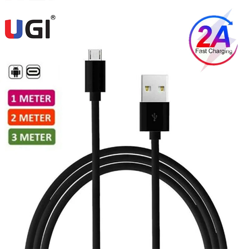 Кабель для быстрой зарядки UGI Type-C USB C Micro Android кабель Samsung S8 S9 S10 Huawei OnePlus Tablet