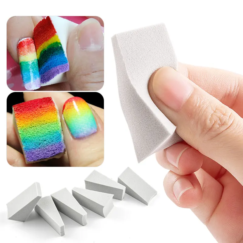 Набор 15 шт. губки для ногтей DIY инструмент-шаблон передачи штампа лак штампы маникюрные с градиентным переходом Цвет макияж Замена