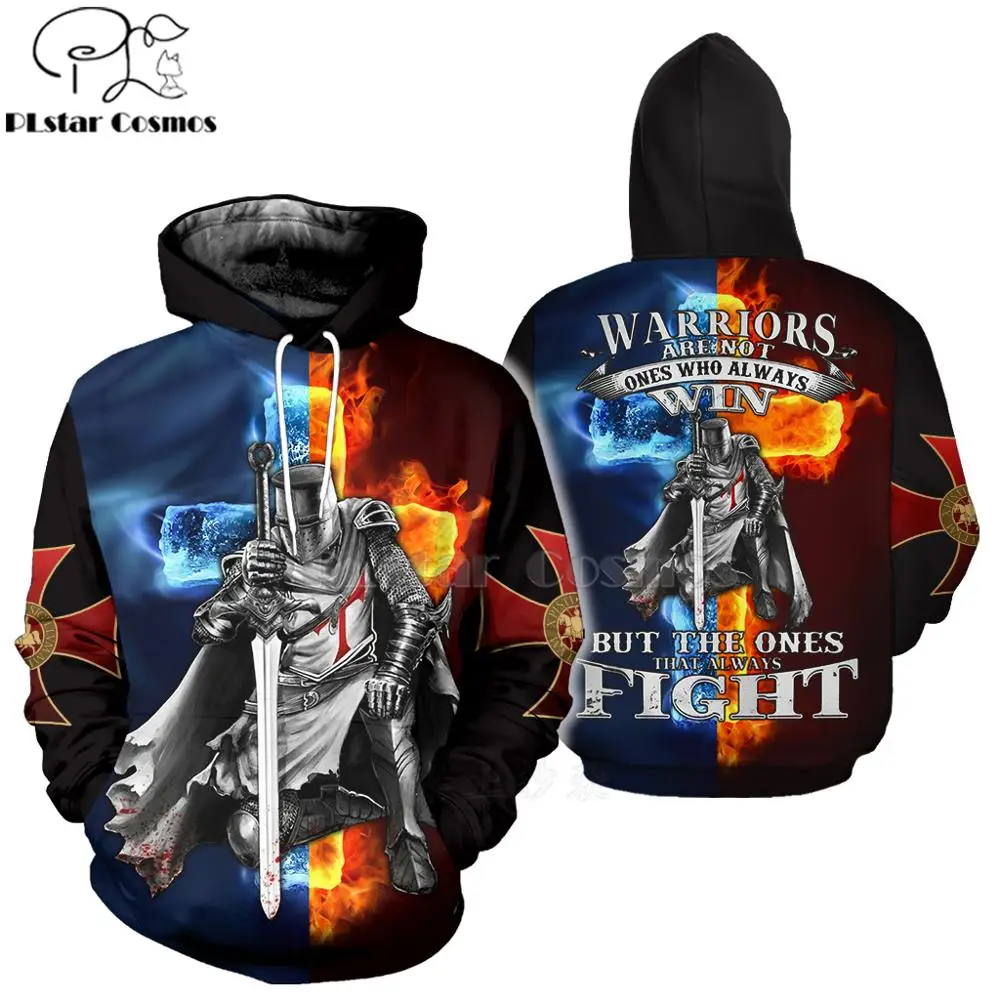 

PLstar Cosmos All Over Print Knights Templar 3d hoodies/shirt/Sweatshirt Winter autumn funny Harajuku Long sleeve streetwear-10