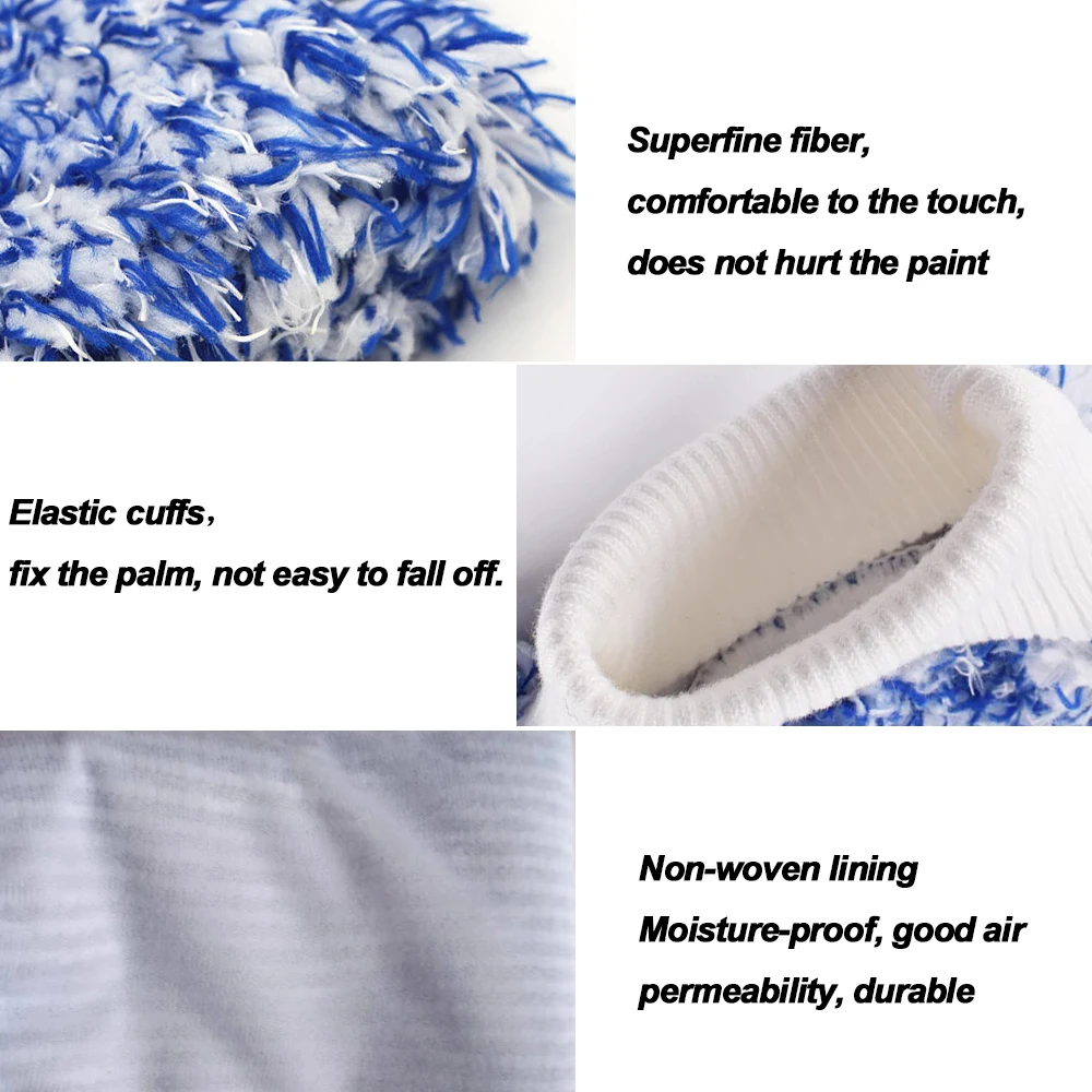 Перчатка для мытья машины ультра мягкая варежка автомобиля легко сушить высокая