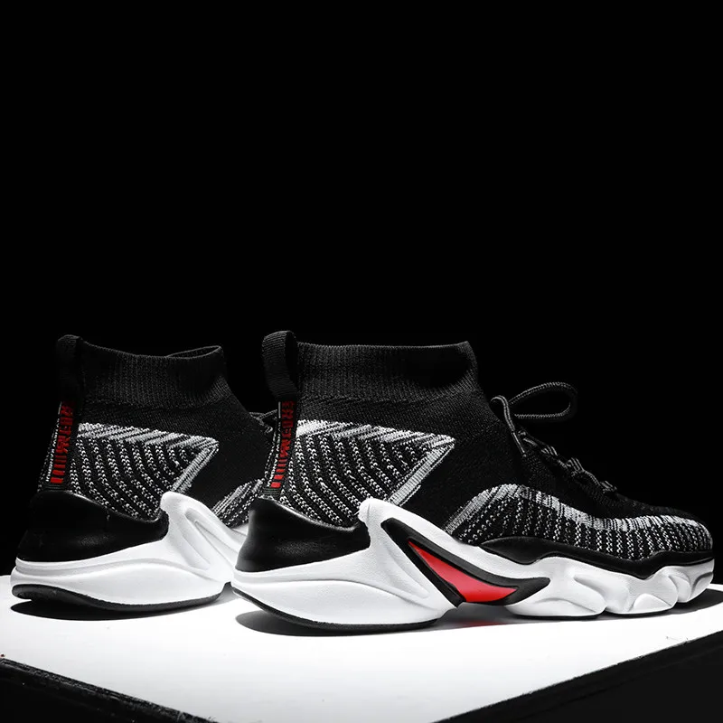 Новые высокие носки кроссовки для мужчин и женщин 2020 весенние бега дышащая