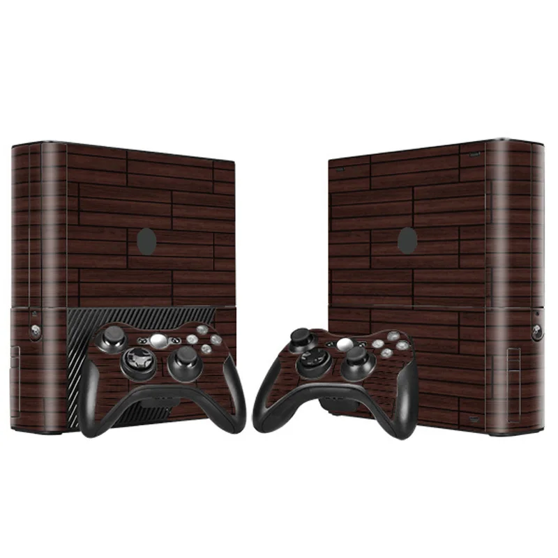 Чистый и деревянный дизайн виниловая Защитная пленка для Xbox 360 E с 2 крышки