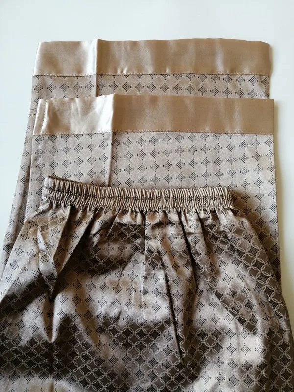 Пижама Мужская шелковая мягкая и удобная с длинным рукавом|Мужские пижамные