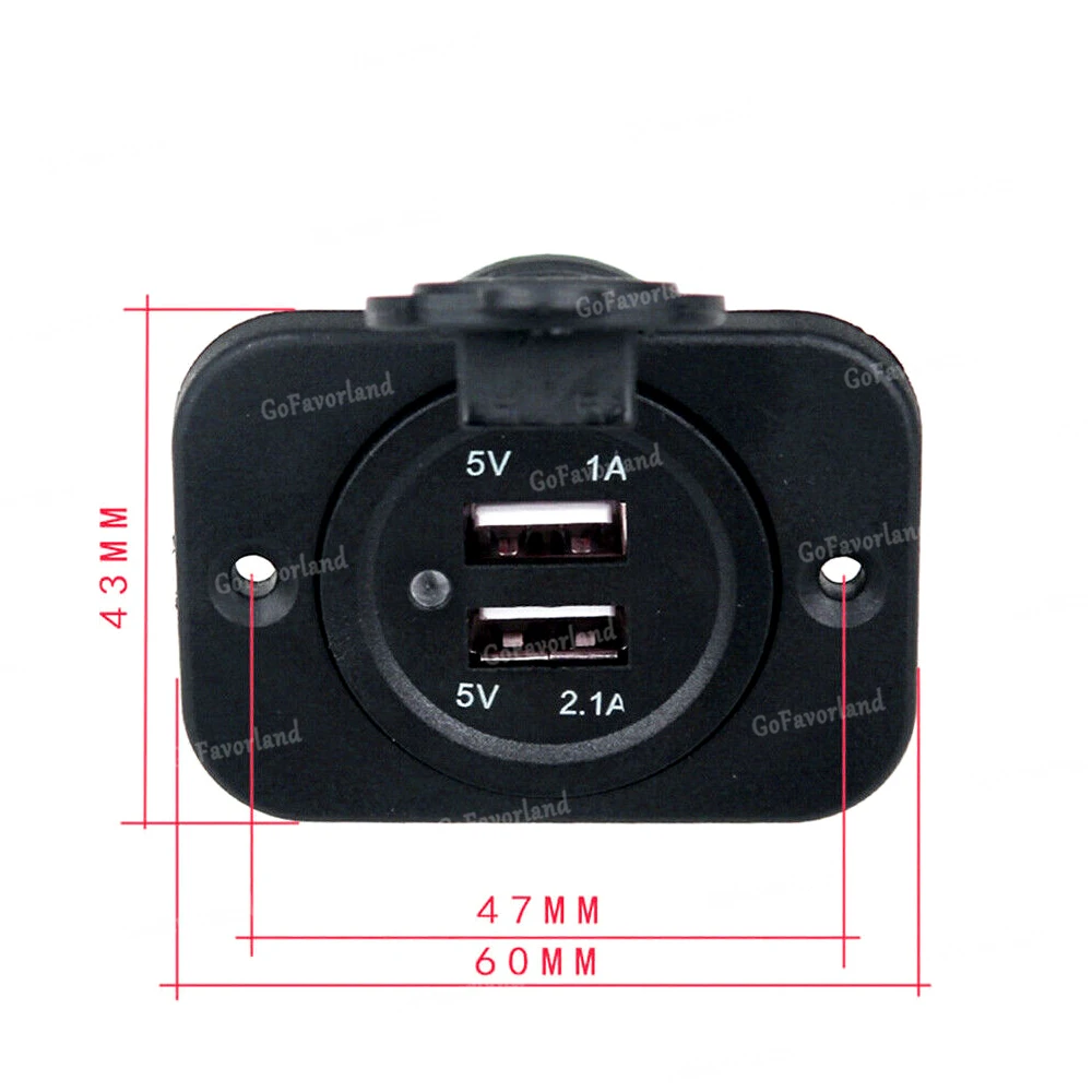 3 1 А двойной USB порт зарядное устройство для телефона розетка прикуривателя 12 В/24