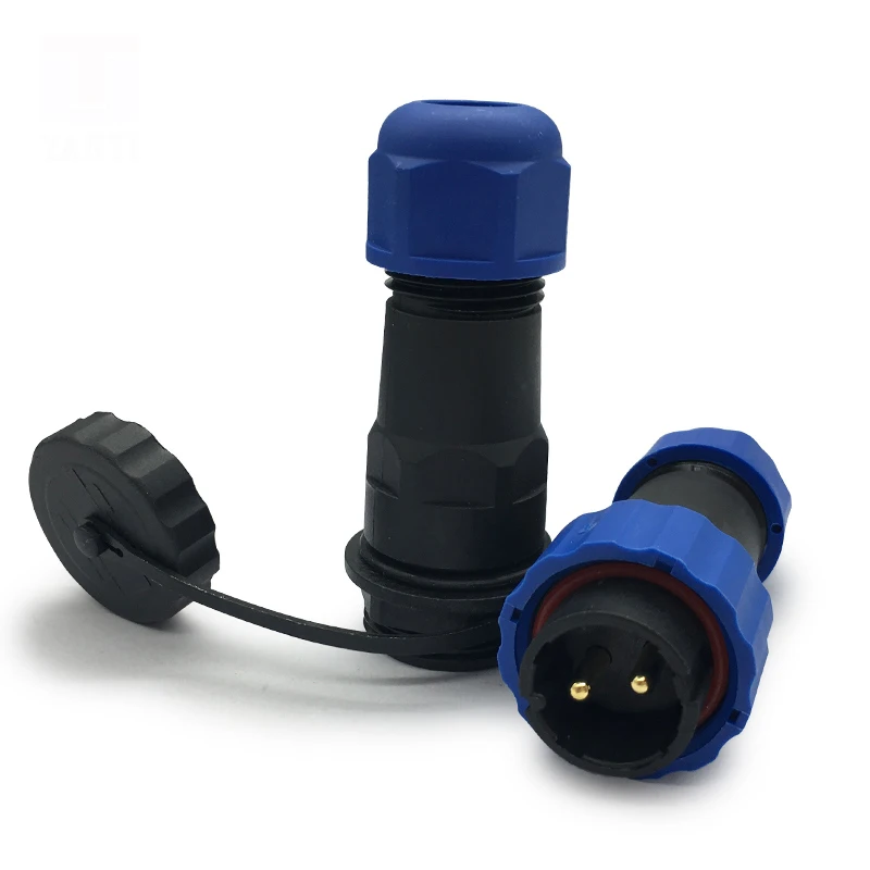 Водонепроницаемый авиационный Кабельный штекер и гнездо IP68 2 3 4 5 6 7 9 12 14Pin 20 мм