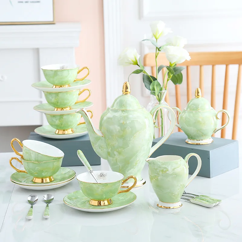 Мраморный фарфоровый кофейный набор мраморный чайный чашка керамическая кружка