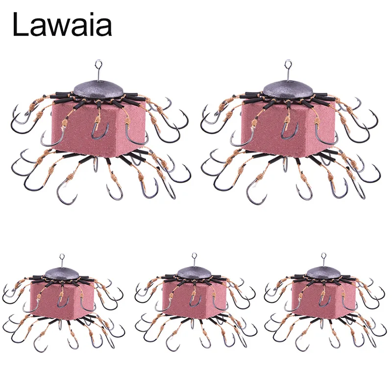 

Lawaia Fishing Hook Flip Hook Explosion Fishing Hook Wild Fishing Set Full Set Of Flip Cakes Eight Claws Anti-board Anti-hanging