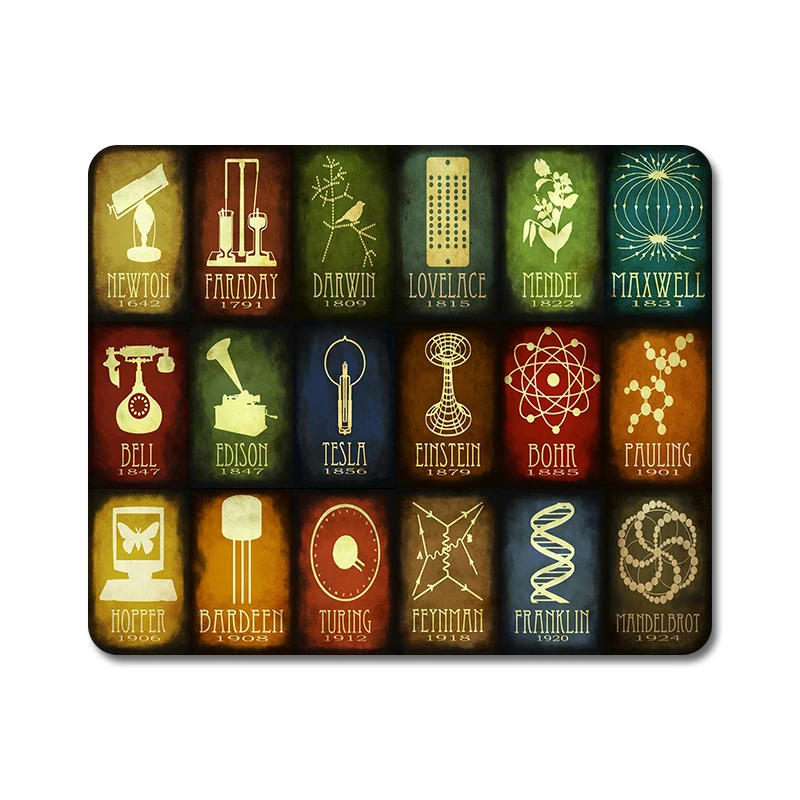 Science Elements компьютерный и химический дизайн натуральный резиновый коврик для мыши