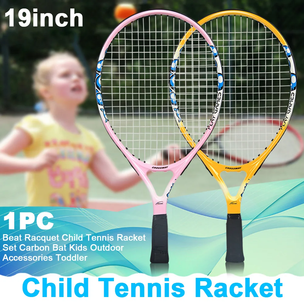

Play Ultra Light Child Tennis Racket Set Handheld Kids Carbon Bat Beat Racquet Gift Grip Accessories Outdoor Sports Toddler